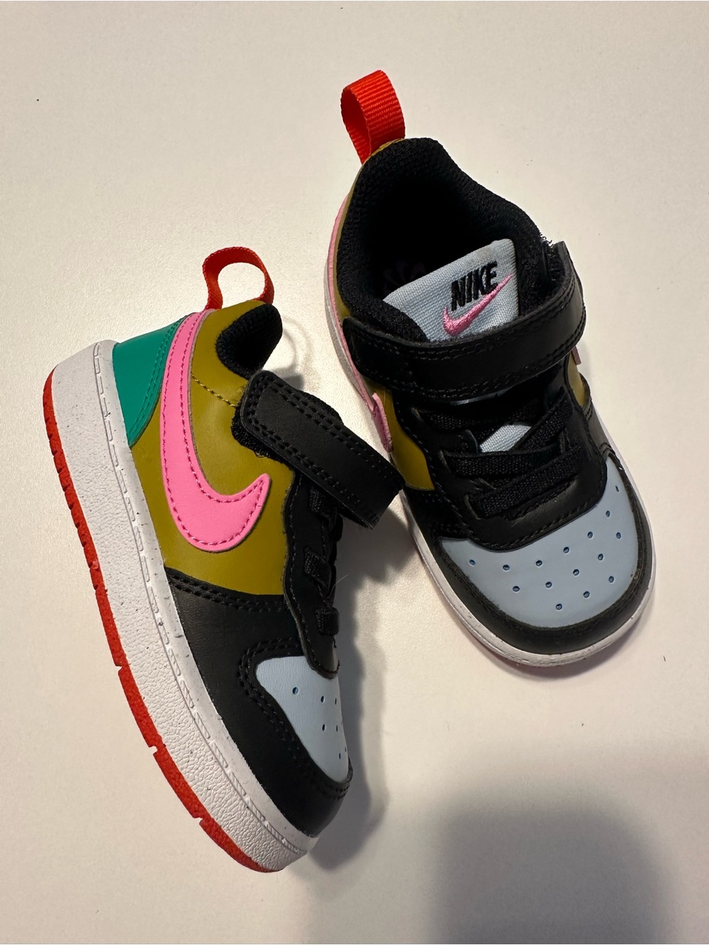 Nike Toddler Multicolor Low-Top Sneakers - Pink/Green/Red/Black/Light Blue